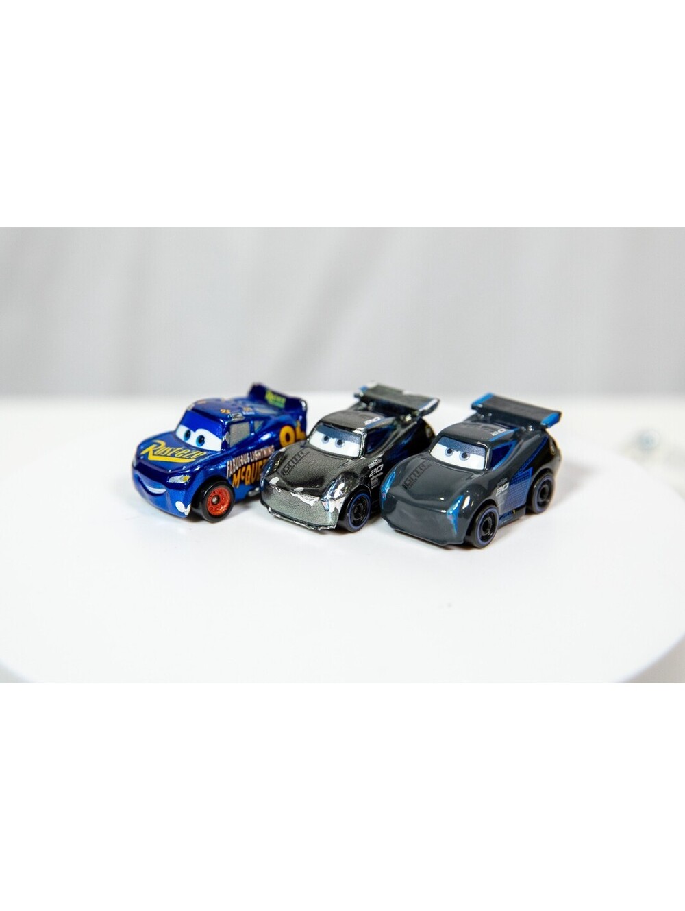 Disney Pixar Cars Fabulous Lightning McQueen Mattel Mini Racers + 2 Jacksons